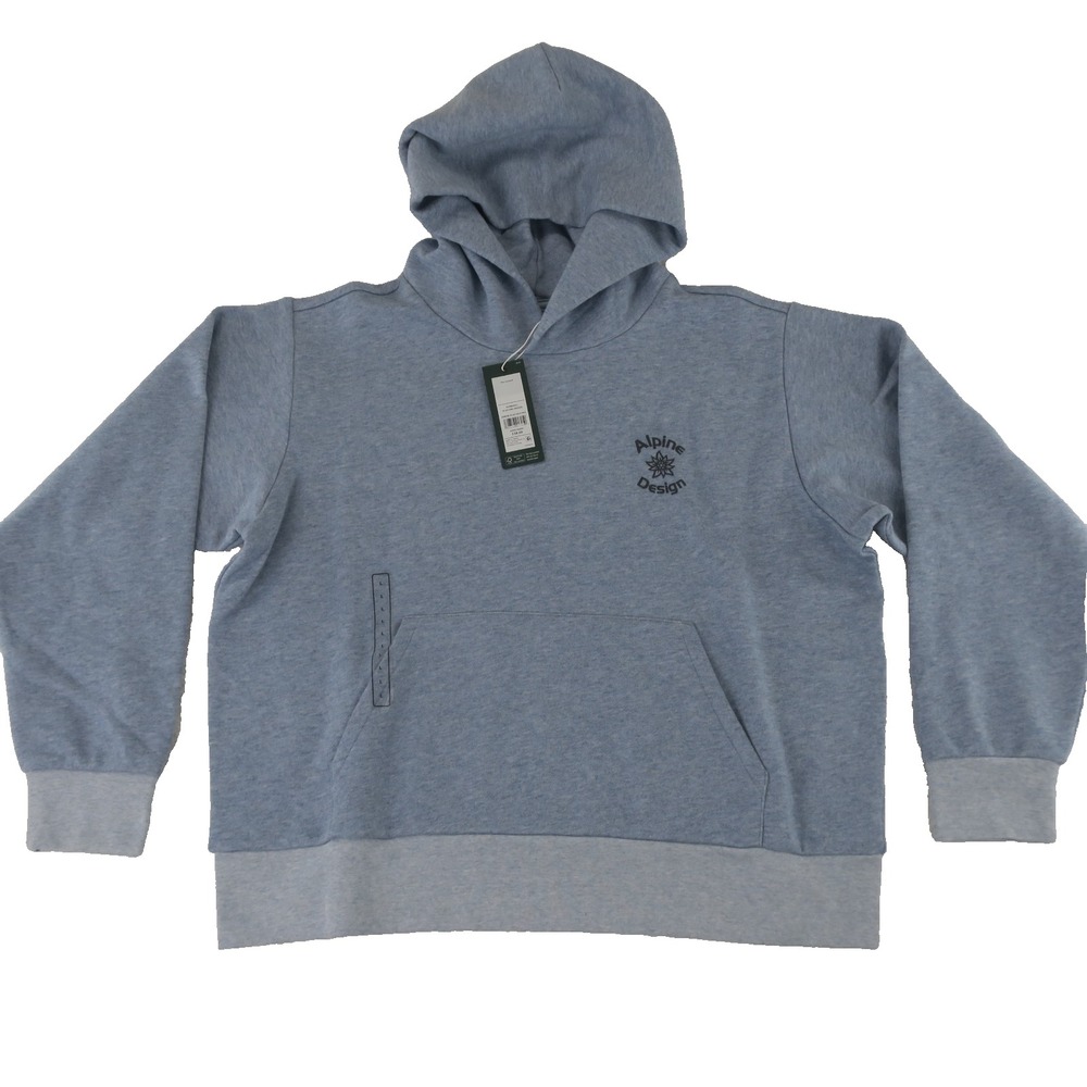 Alpine Design Womens Hoodie‎ Sweater Size Large Blue Comfy Cozy